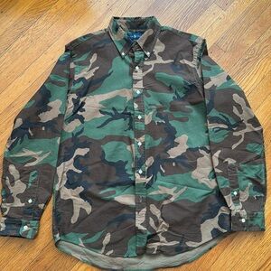 Men’s Ralph Lauren camo shirt.